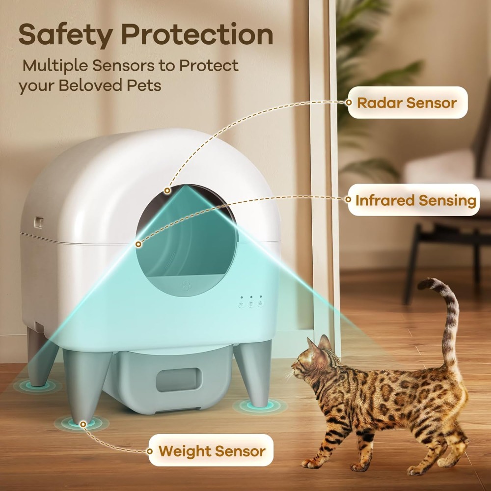 Pet Supplies App - Pet Supplies/Self Cleaning Litter Box,95L Automatic