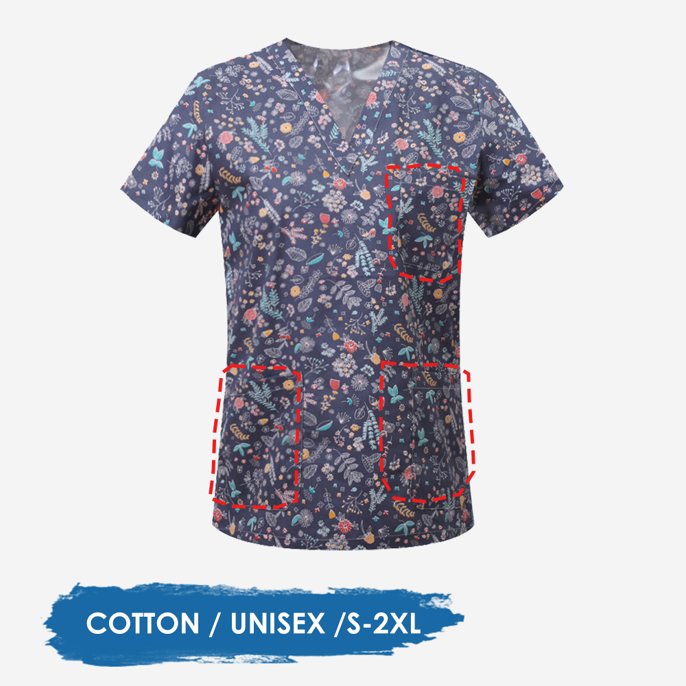 Flowers Scrubs Medical Uniform - Pet Supplies Jersey 评论和价格