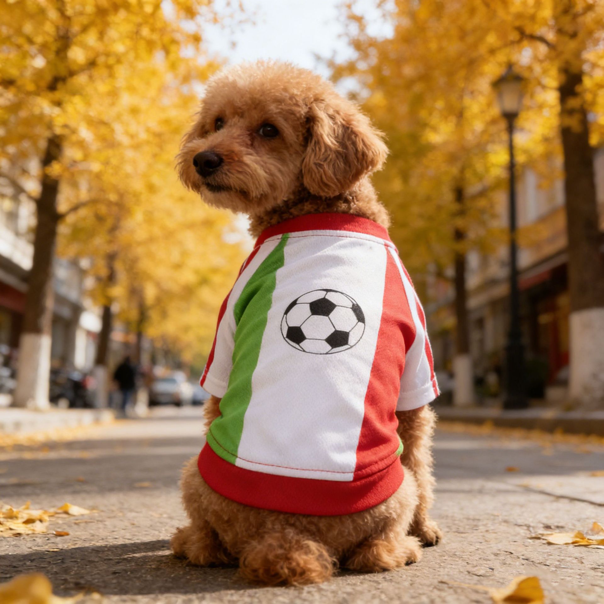 Football Pattern Dog Clothes B - Pet Supplies Jersey 评论和价格