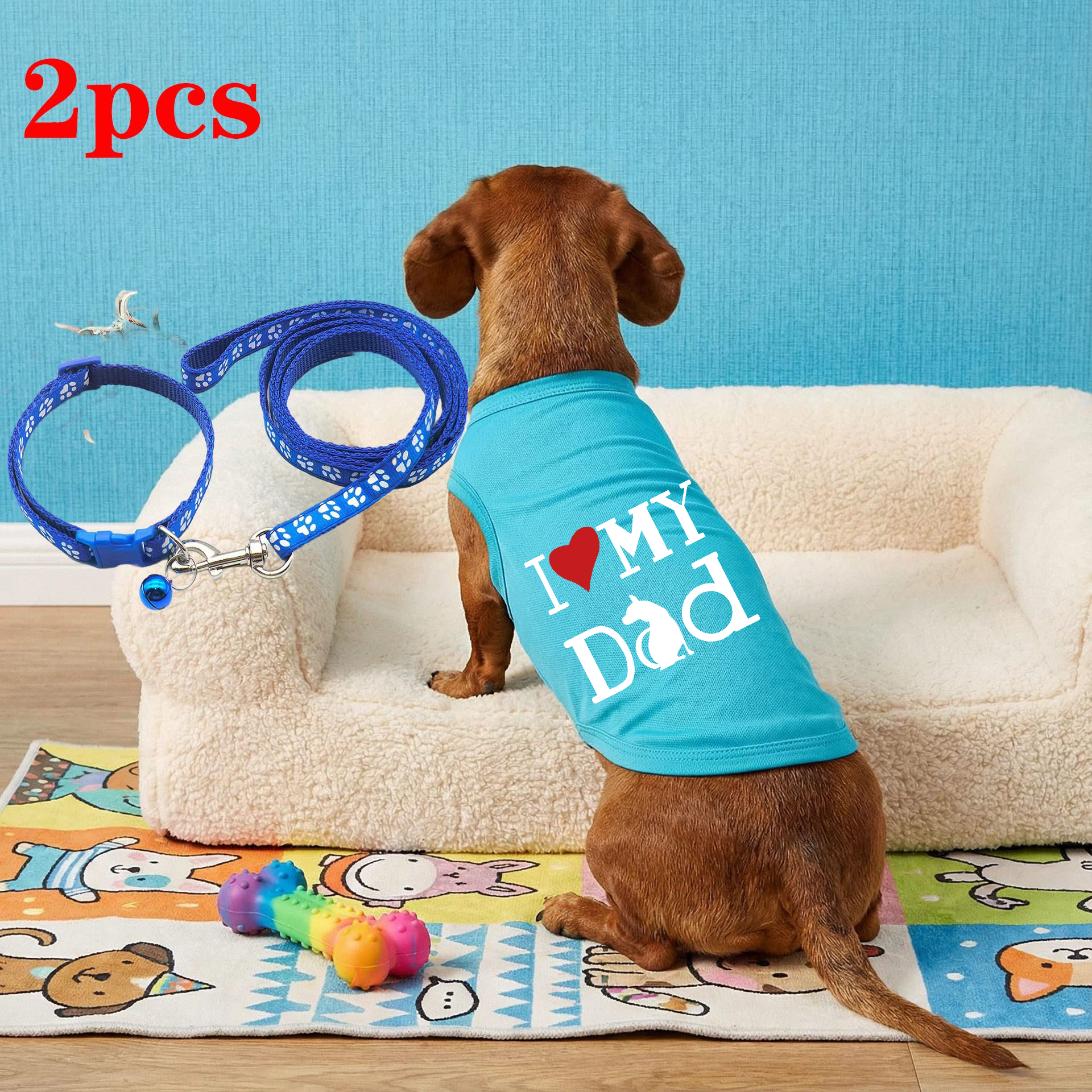2PCS Pet Clothes for Dogs Pet  - Pet Supplies Jersey 评论和价格